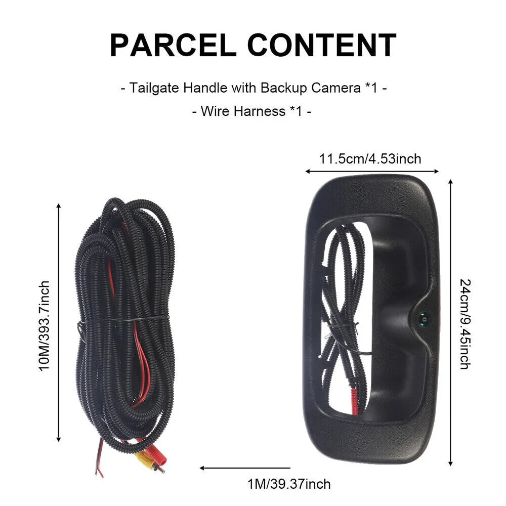 GMC Silverado Installation Black Camera Easy Plastic Chevy Sierra Images Rear View Backup -15130742 Crisp