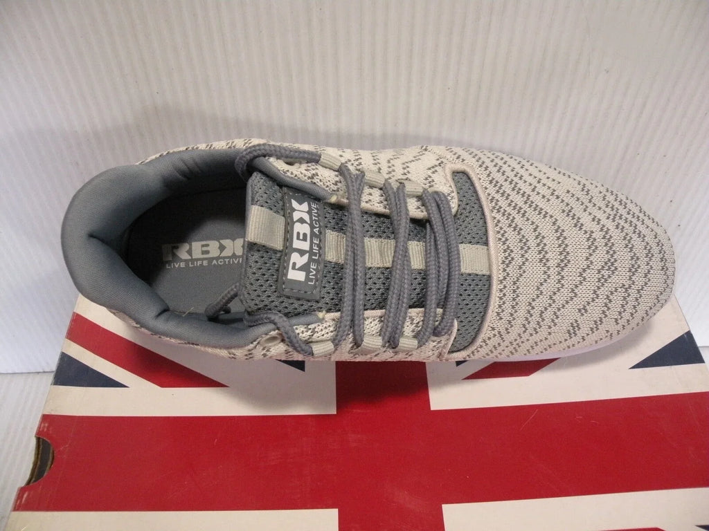 10 SIZE RUNNING SPORTS SNEAKER NEW TRAINERS RAYNA-ZK RBX SHOES WOMEN GREY/BEIGE