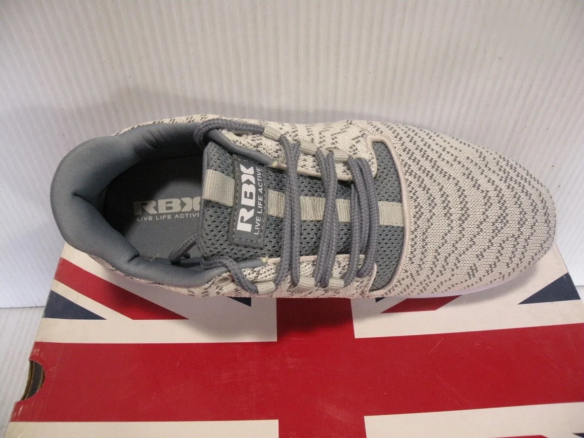 10 SIZE RUNNING SPORTS SNEAKER NEW TRAINERS RAYNA-ZK RBX SHOES WOMEN GREY/BEIGE