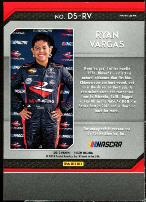 #20 and Prizms Ryan Autographs White Card Red Vargas 2019 Panini Blue Prizm