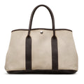 Hermès Fabric PM Garden Bag (Good) Brown Pre-Owned Party Authenticated Unisex Tote Canvas