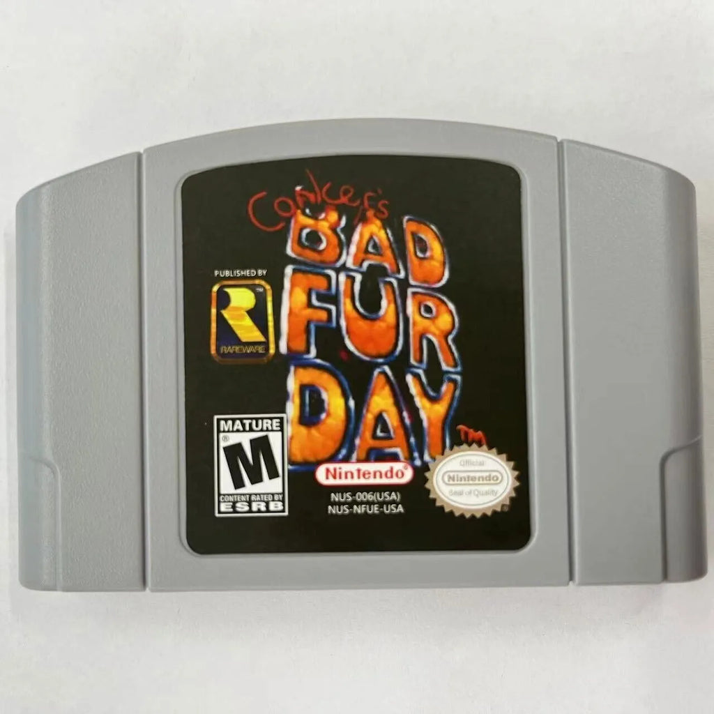 Conkers fd- bad day card fur nintendo game video n64