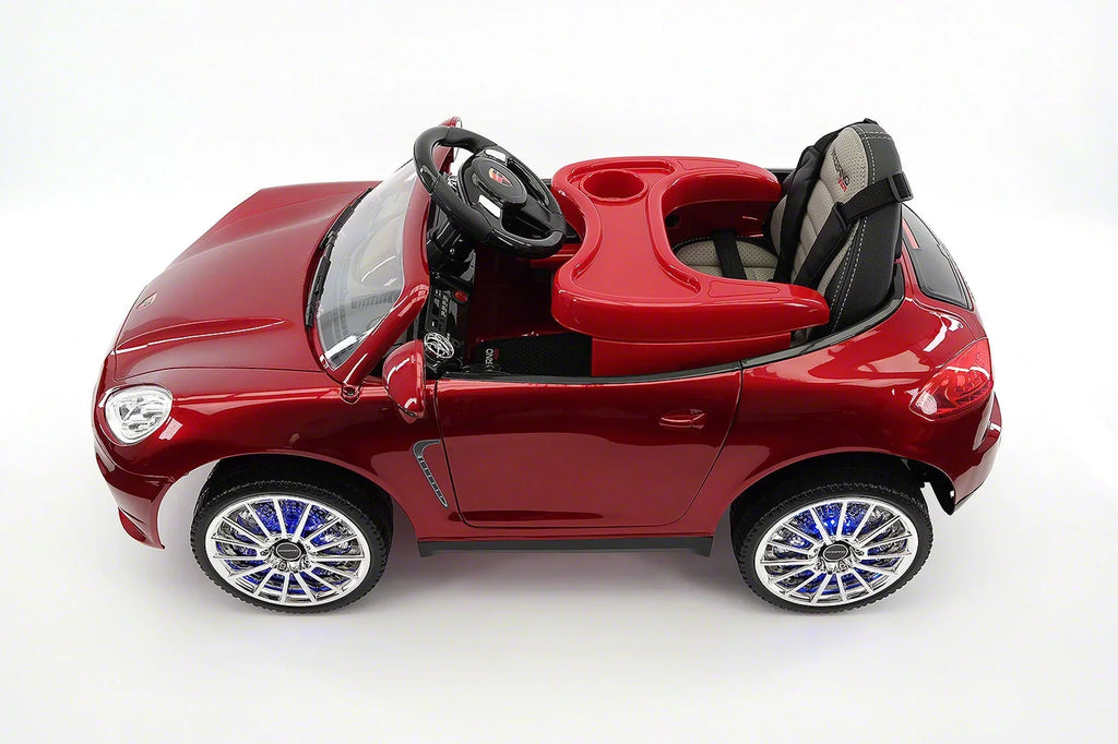 Ride-On Kiddie Electric 12V with R/C Roadster Parental Kids Cherry | Car Red Remote