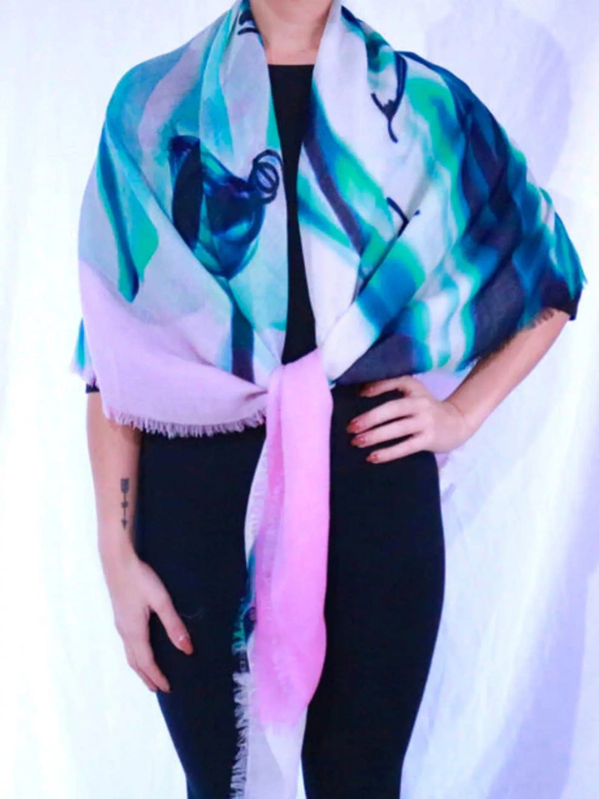 Orchids Lightweight Scarf James 100% Paul by Cashmere - Amazon Cheung