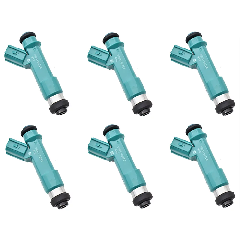 Set Tundra Nozzles 6pcs Of 4.0L 12 Replacement Holes 23209-39075 Tacoma Cruiser for 23250-31060 4.0L 2003-2009 FJ787 Fuel 4.0L Set 2005 FJ 2007-2009 4Runner Injectors