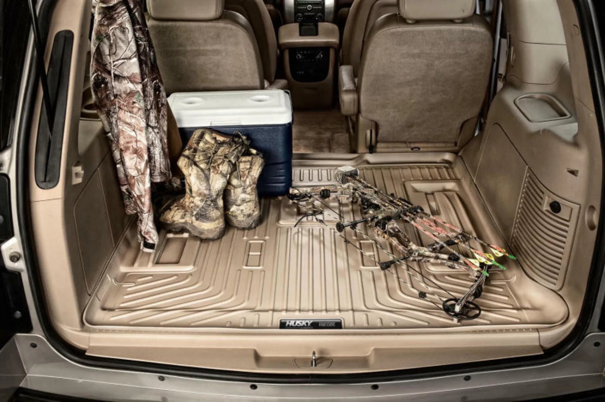 Series w/o Husky or Cargo 07-12 Black GMC w/ Seat RealTruck Liner 3rd by Weatherbeater with row Yukon; Compatible Tahoe/07-12 Chevrolet