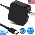 Charger Chromebook 100e ADLX45YLC2D Laptop USB-C Type C Lenovo for Adapter 45W