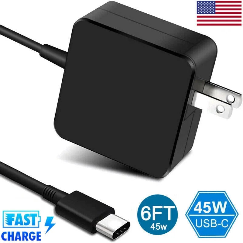 Charger Chromebook 100e ADLX45YLC2D Laptop USB-C Type C Lenovo for Adapter 45W
