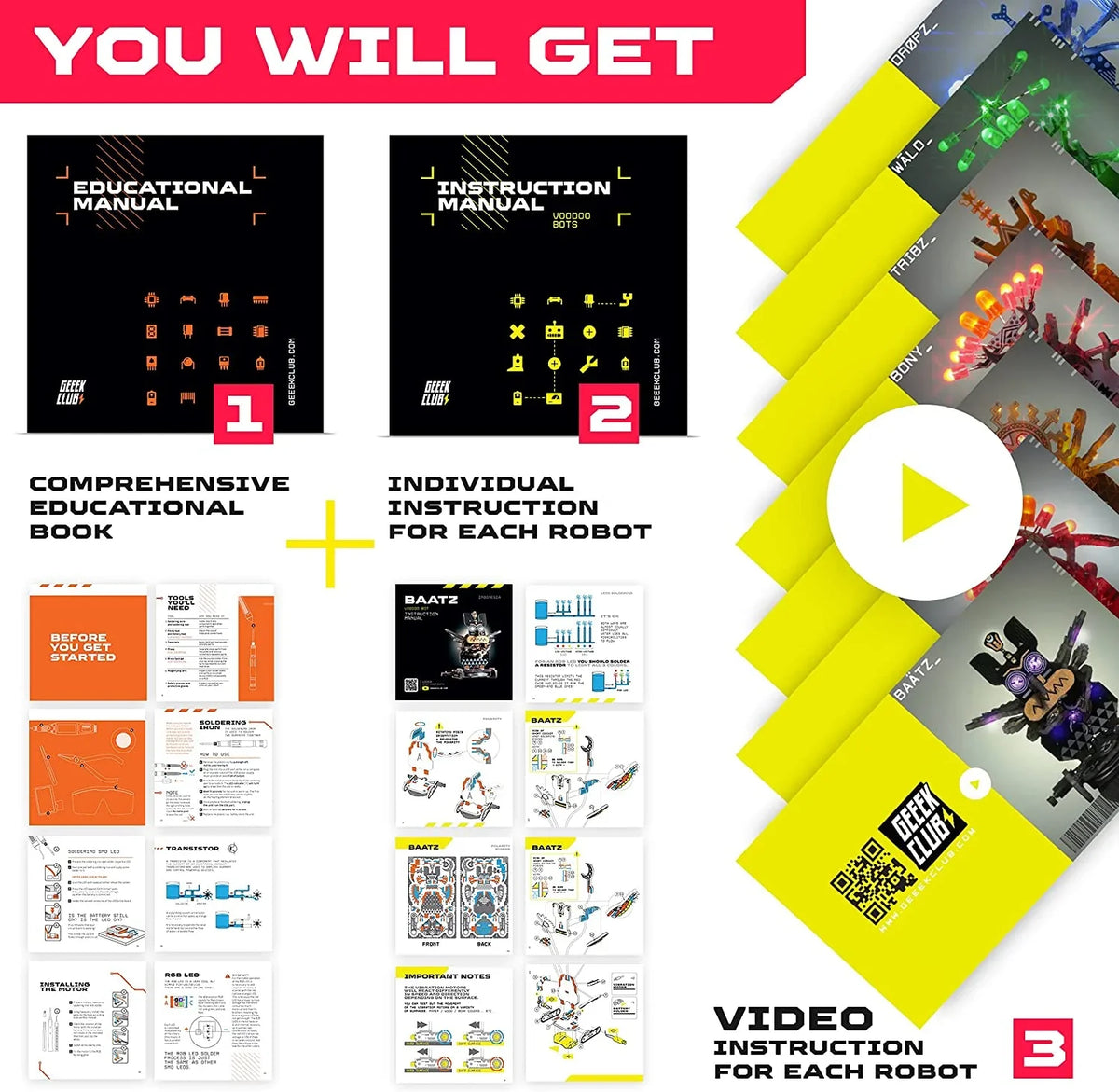 full ROBOTS Printed Boards Circuit Voodoo set 7
