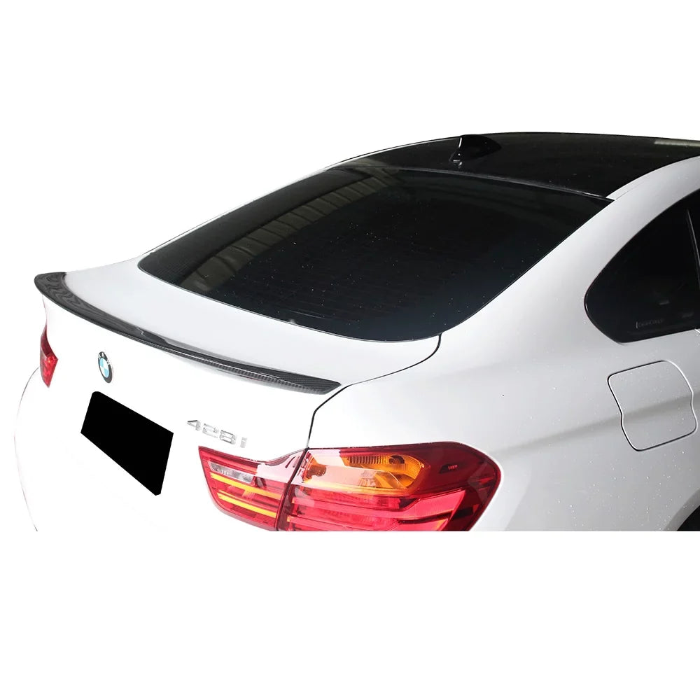 Spoiler F36 V Compatible 2015 2017 Ikon Carbon 2016 Style Rear Gran - with 4 BMW 4DR Motorsports 2019 Fiber 2018 2020 Coupe 15-20 Series Trunk Wing