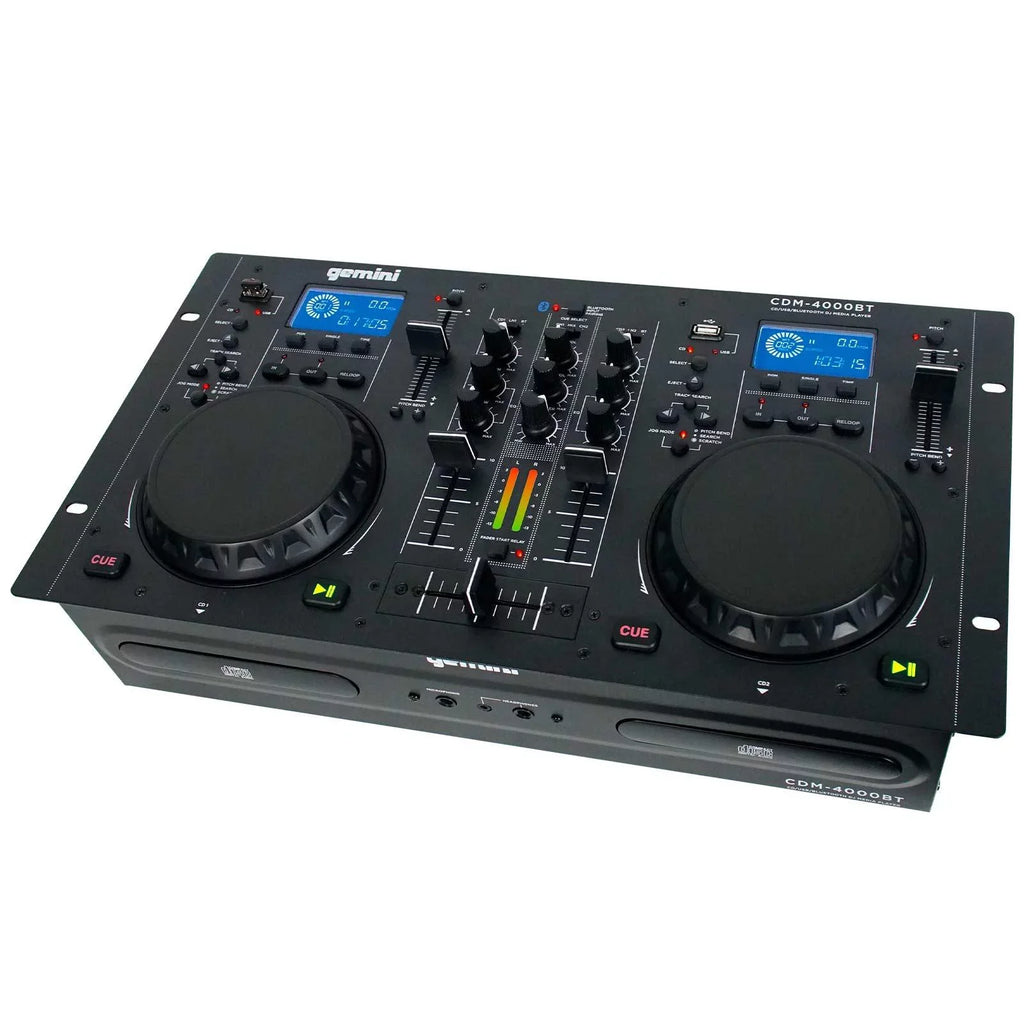 with Media AS-1500P Player Woofers & Speaker Package Active Bluetooth CD/MP3/USB Gemini DJ CDM-4000BT 15"