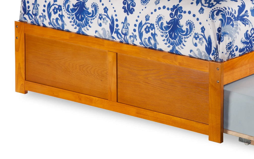 Platform with and in Footboard Trundle Caramel Bed Size Size Full Full Nantucket AFI Panel Latte