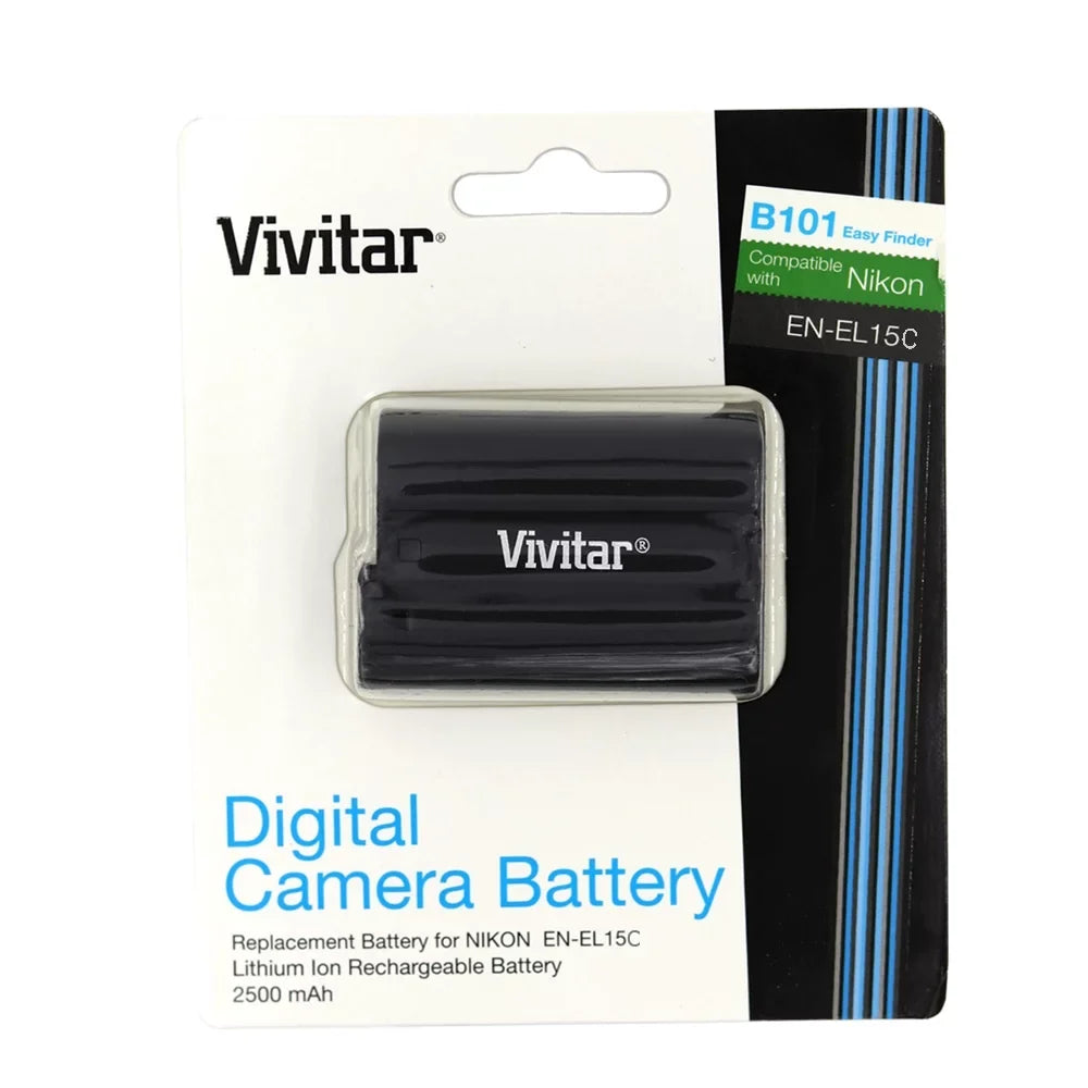 MH-25 2x EN-EL15c Replacement Nikon for Battery Vivitar Battery + Replacement Rechargeable Charger