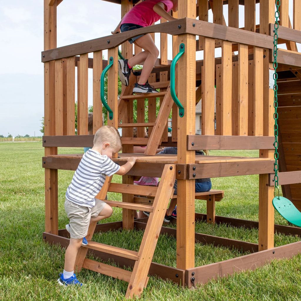 Discovery Swing Set Highlander Backyard