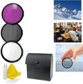 Kit 62mm 3pc Kit Filter Appropriate 3-Piece Multiple Cleaning A6000 Sony Alpha + Coated