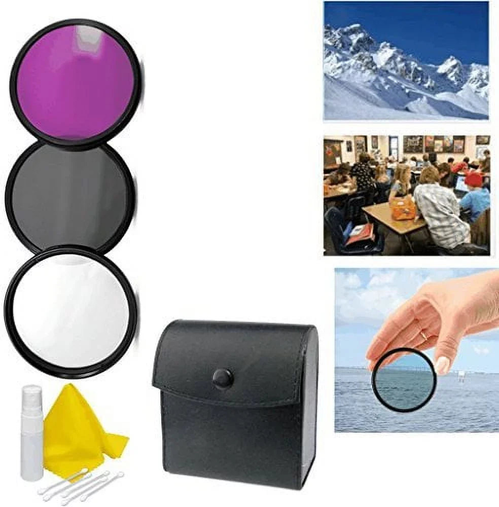 Kit 62mm 3pc Kit Filter Appropriate 3-Piece Multiple Cleaning A6000 Sony Alpha + Coated