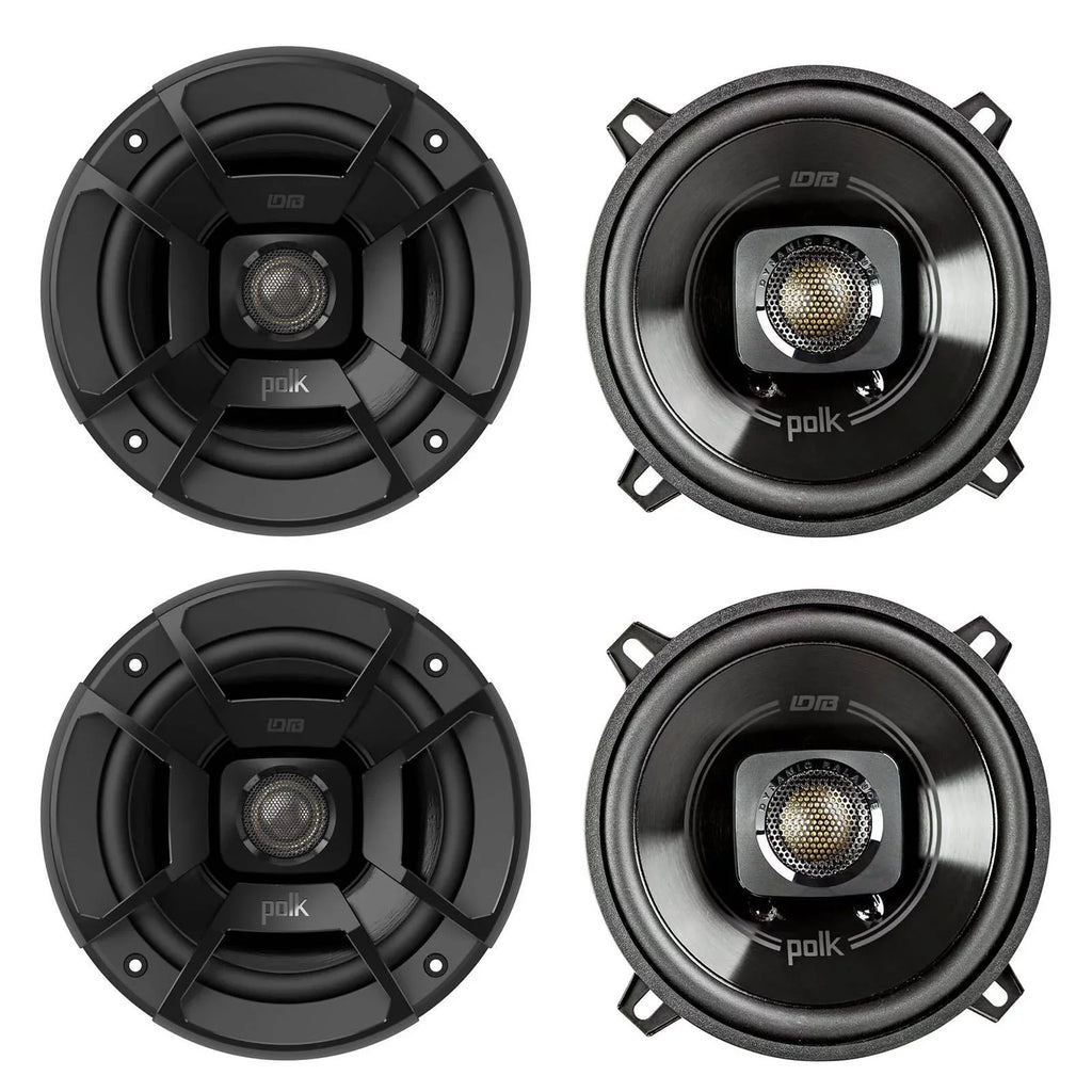 Way 2 Audio 5.25 Inch Stereo Car/Marine ATV (4 Speakers 300W DB522 Polk Pack)