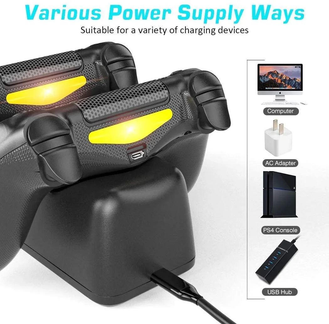 Station, 1.8Hrs OIVO Charging 4 Playstation Charger Controller PS4 Charger 4 Dock Charging Replacement Controller for Dock, Dualshock Station PS4