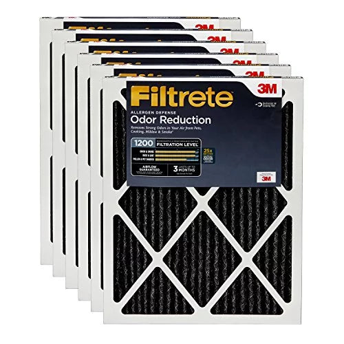 Reduction, 29.81 (exact Filtrete 14x30x1, dimensions AC Allergen Furnace Defense Air MPR 6-Pack Filter, x x 1200, 13.81 0.81) Odor