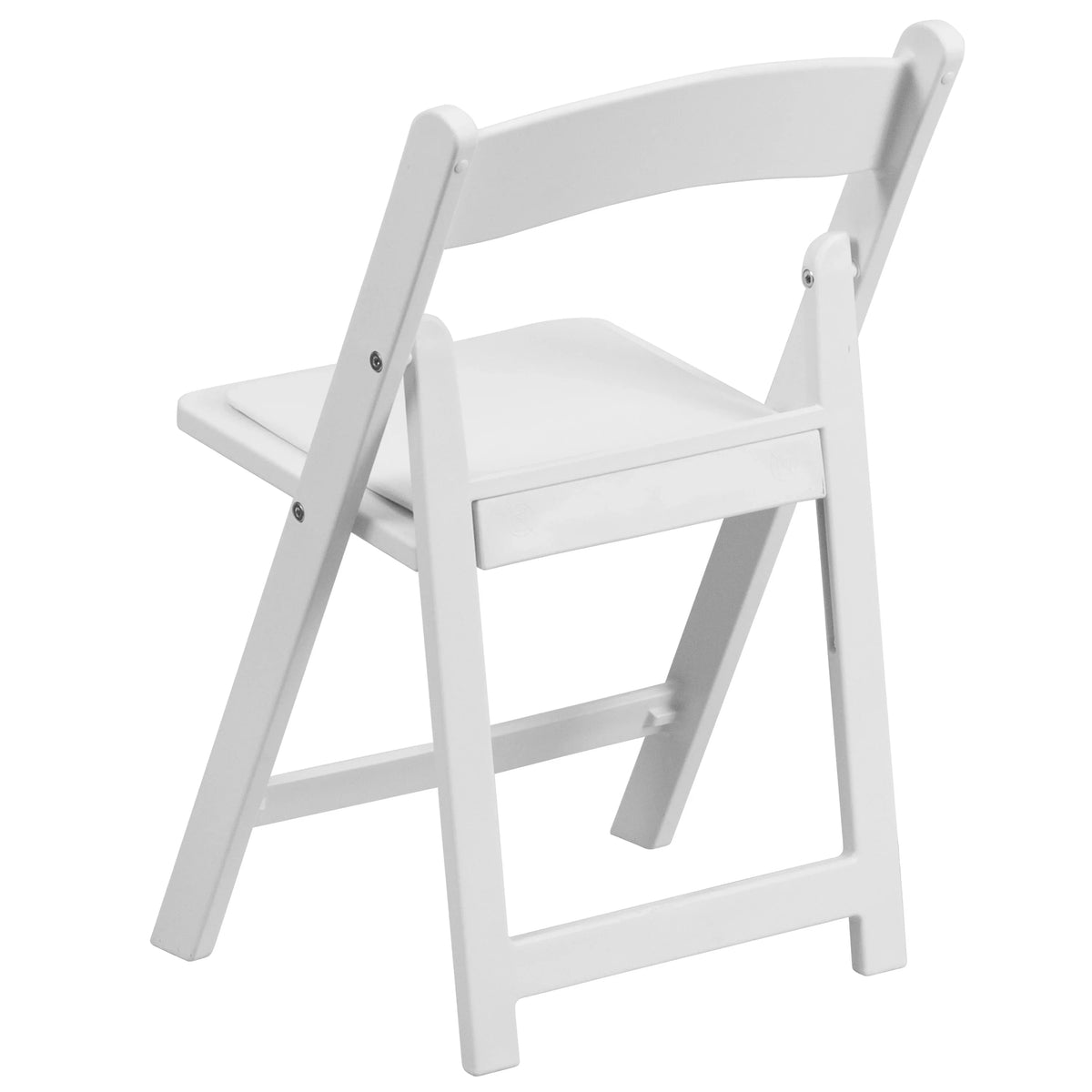 Resin White HERCULES Vinyl Furniture Pack Kids White Folding Flash Padded with Seat Chair 11