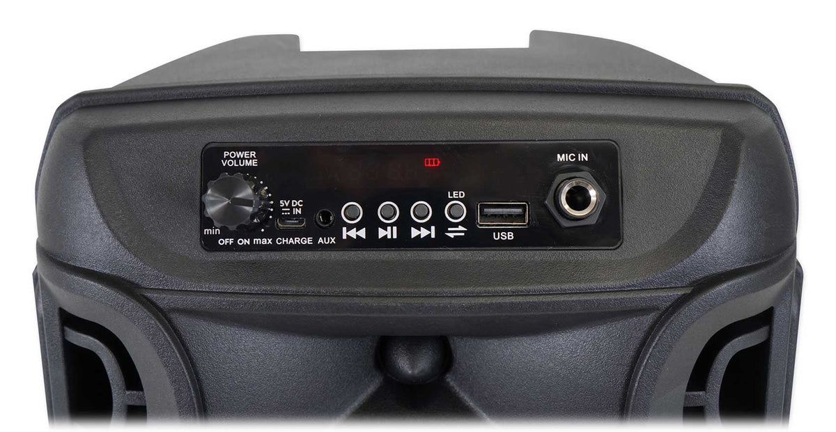 Speakers Wireless BOOM8 w/Bluetooth Portable Pro (2) 8" Technical TWS Party LED