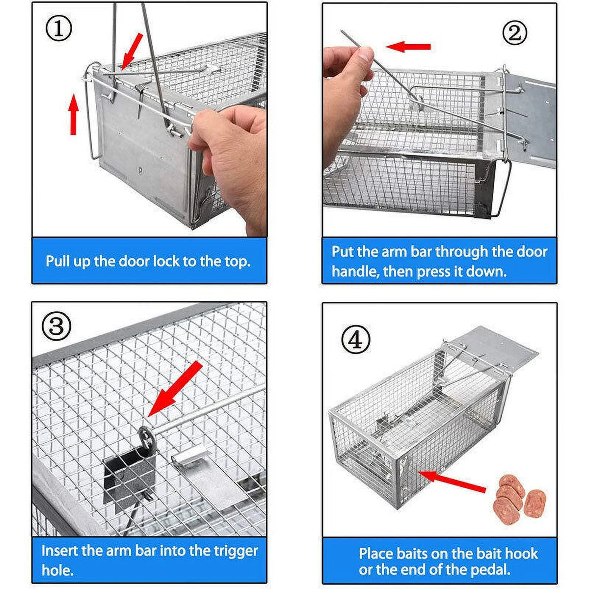 Bait Catch Mice Trap Control Humane Rodent Live Animal Mouse Angfeng Rat Pest Cage