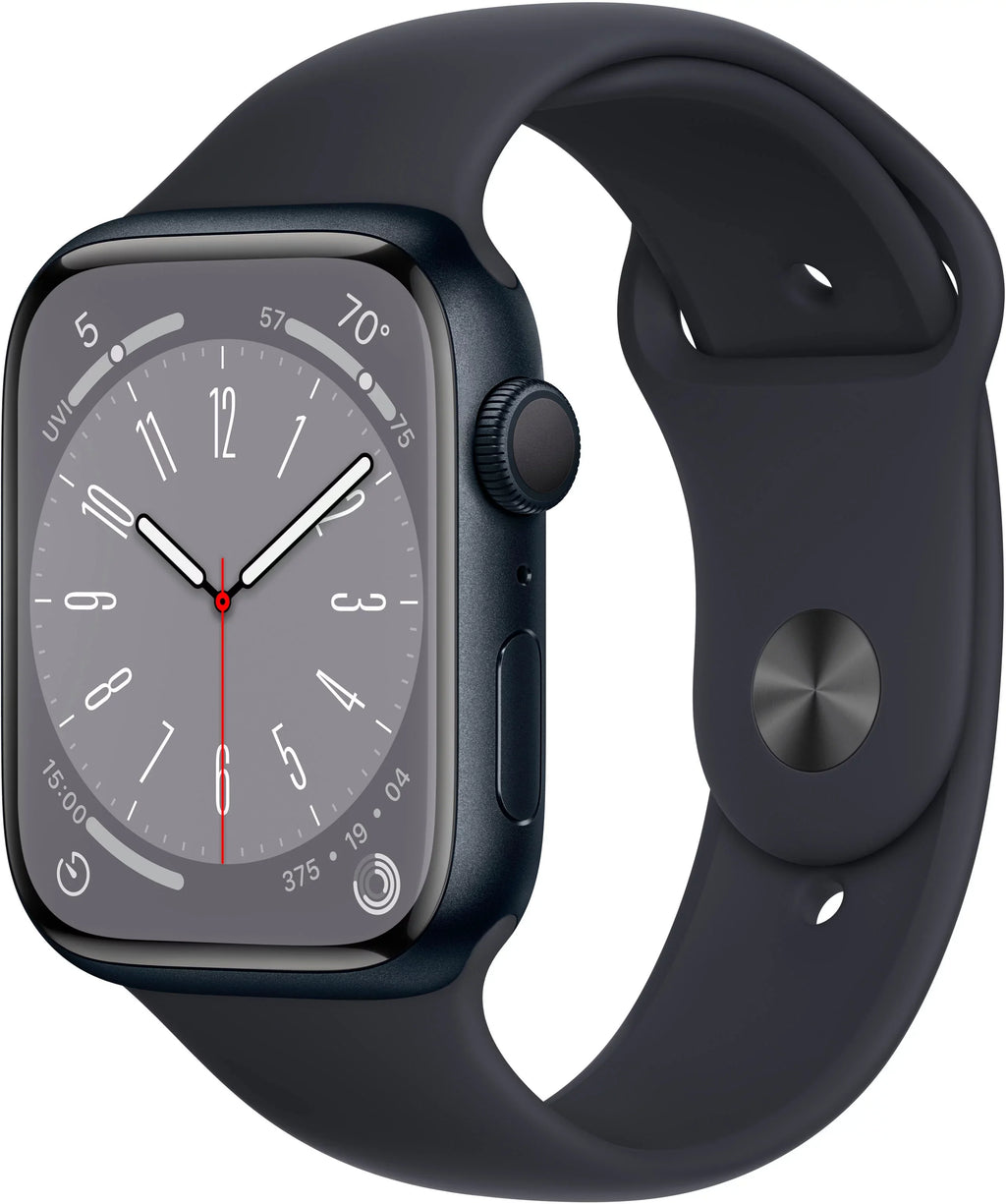 Restored Aluminum Watch GPS Apple Only Midnight Case (Refurbished) Series Band Midnight 45MM 8