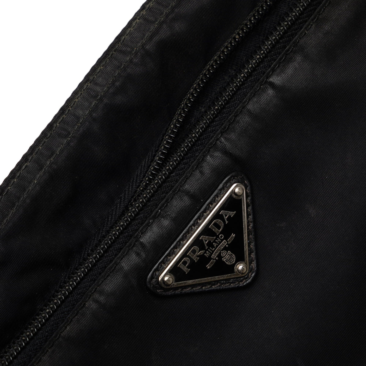 Fabric Bag Crossbody Tessuto Black Unisex Authenticated Pre-Owned Prada Crossbody Nylon (Good)