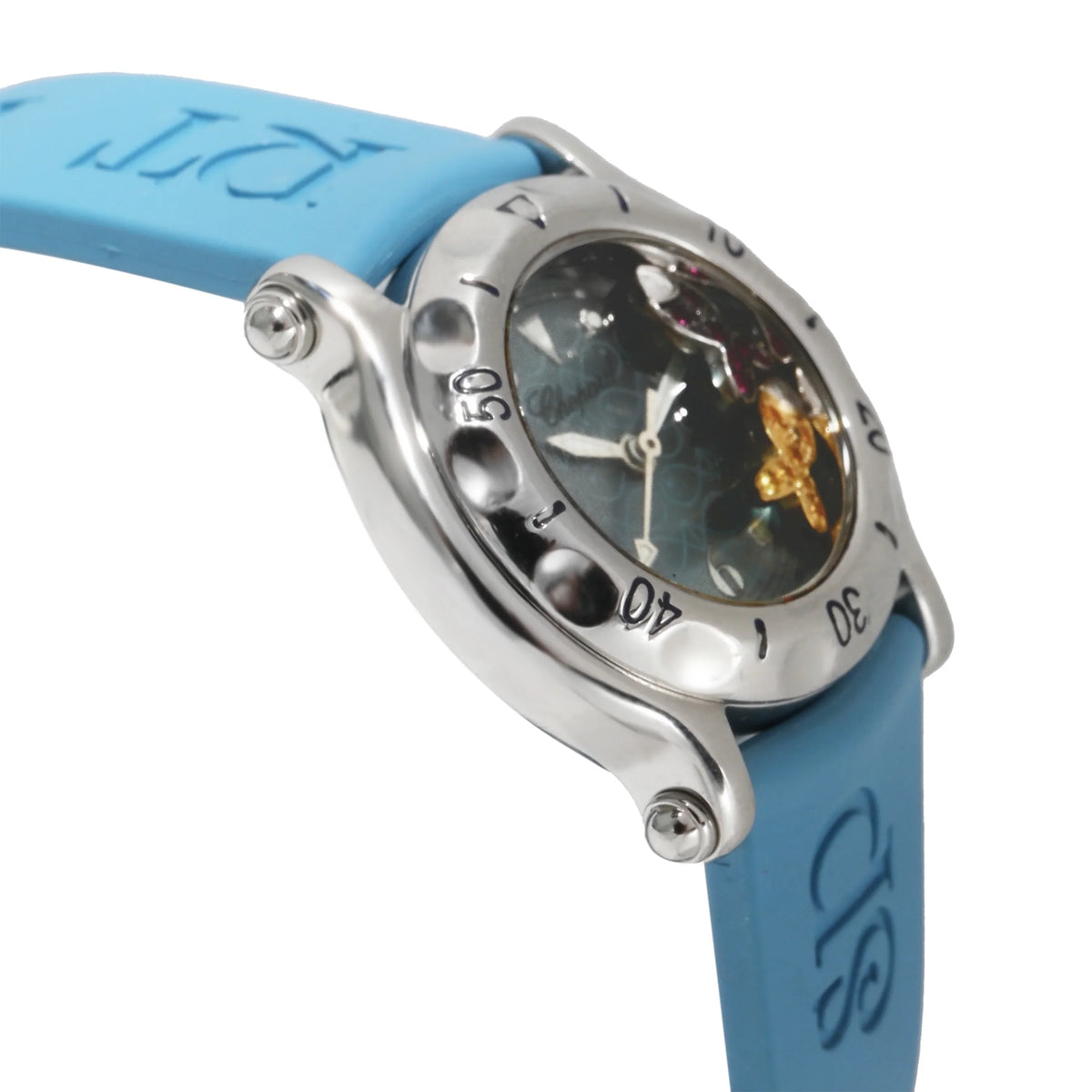 Fish Pre-Owned Women's Watch Steel 27-8923-402 Chopard Happy Stainless in
