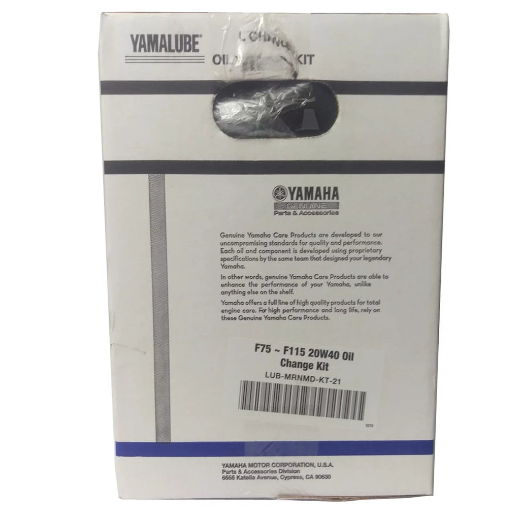 Oil F75-F115, Yamaha Kit Change,Filter Outboard LUB-MRNMD-KT-21 New Service OEM