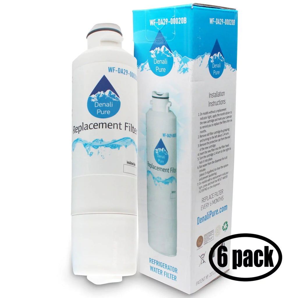 DA29-00020A, Filter Water Fridge Compatible Cartridge Water Samsung - DA29-00020B, RF4289HARS with Compatible HAF-CIN with 6-Pack Filter Refrigerator Samsung