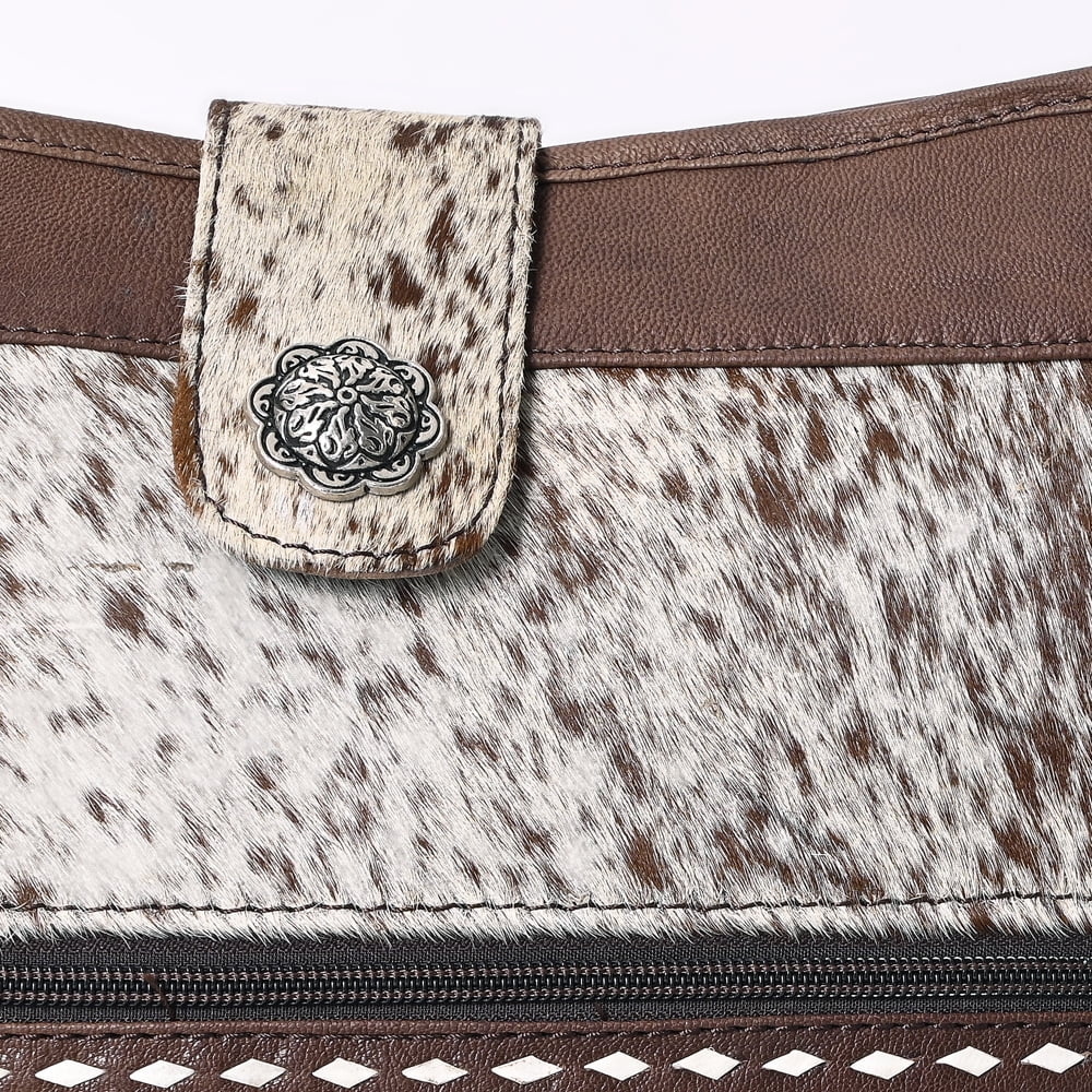 HOBO Leather purse women Tooled Genuine bag Hand OHLAY western KBK131 handbag KB Hair-on