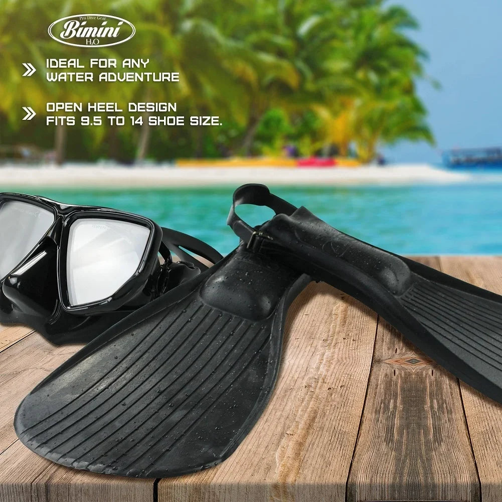 fits to H2O Adjustable Fully 14 Snorkeling Alcyon Fins half Bimini 9 and