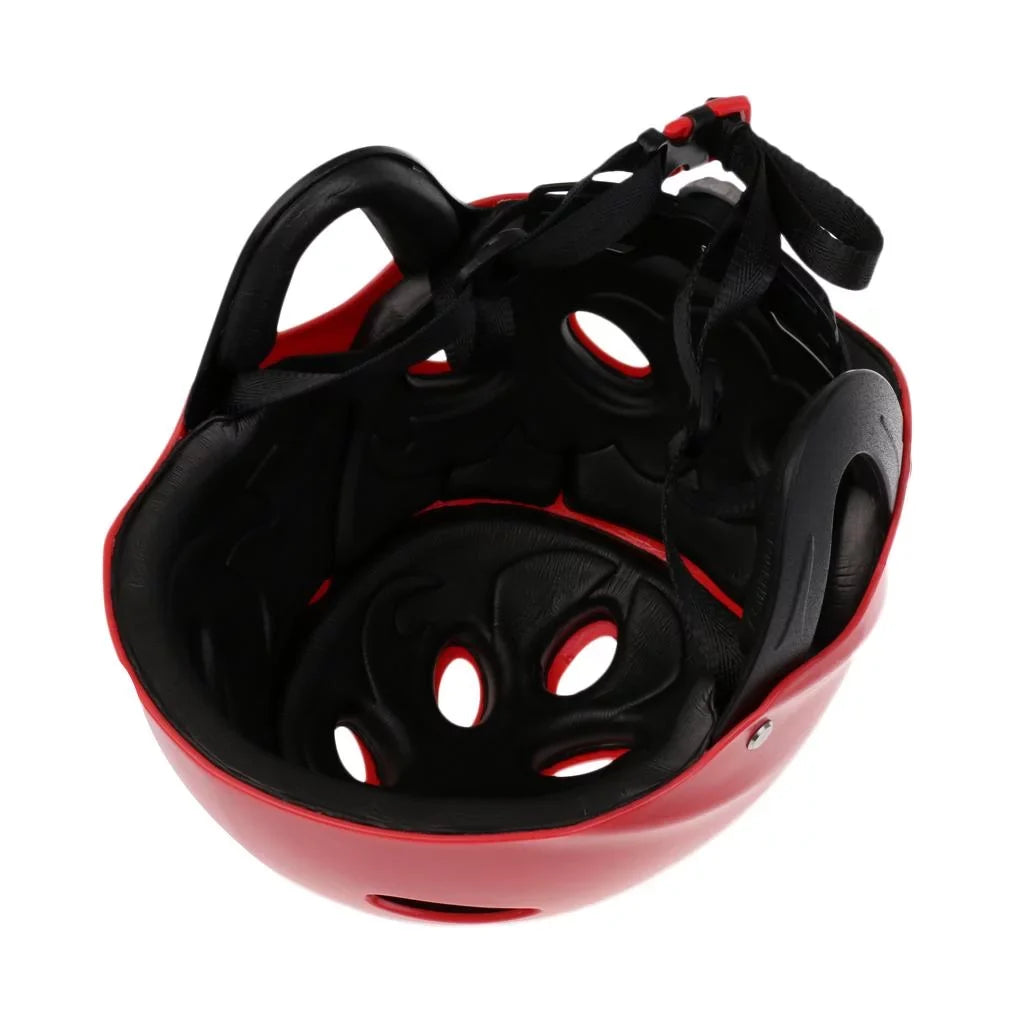 Helmet Water Impact Sports Head for Surfing Wakeboard Kayak Hard - Red Canoe Cap Sports Tow
