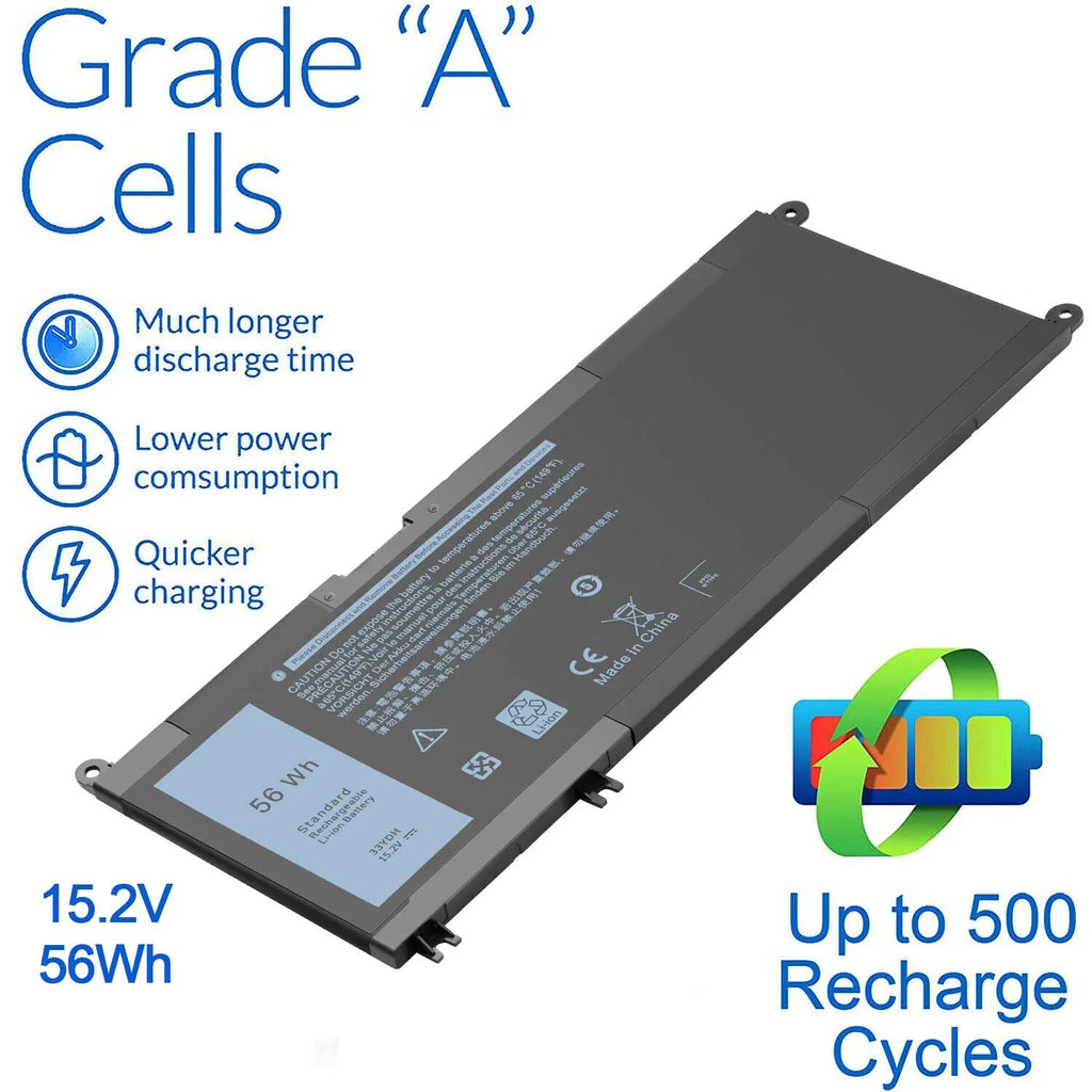15 17 33YDH 7778 Battery 7580 For 15 7577 7570 7786 Inspiron Vostro 7779