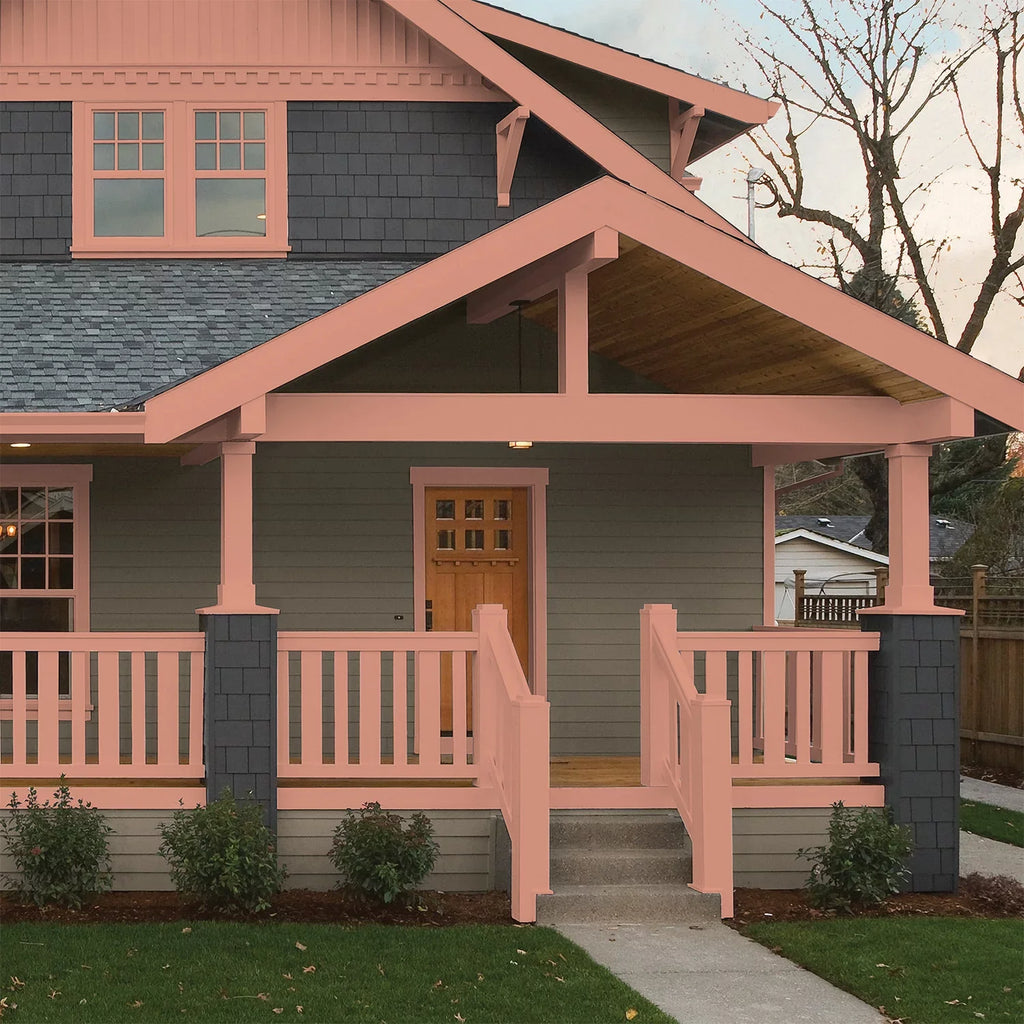 Orange Essential Glidden 5 Exterior One Primer Coat / + Gallons Semi-Gloss, Paint Orange,