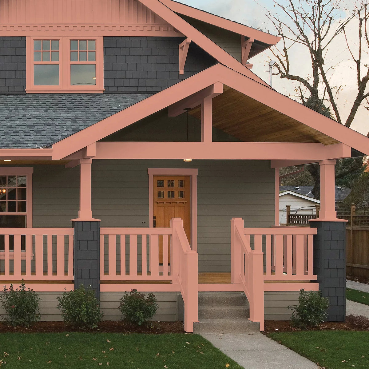 Orange Essential Glidden 5 Exterior One Primer Coat / + Gallons Semi-Gloss, Paint Orange,
