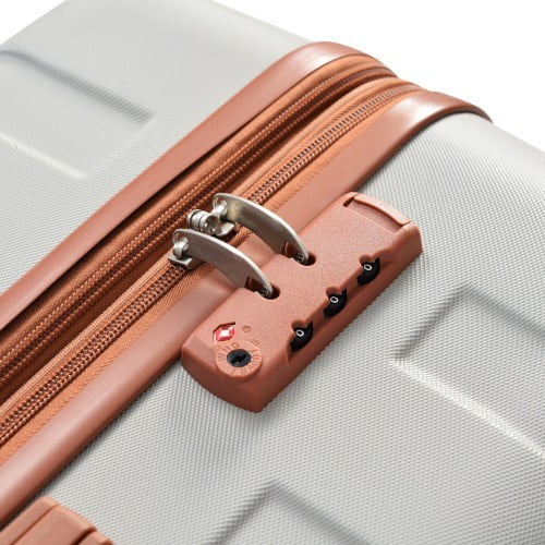 Grey Model Lock Clearance Suitcase Light Wheels 3pcs Luggage Suitcase Durable with Sets TSA sets Expandable Hardshell Brown) and New Spinner Lightweight Luggage 20''24''28''( Hardside ABS
