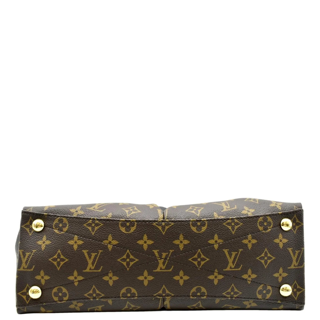 Black VUITTON Hobo MM V LOUIS Bag Pre-owned Monogram Leather