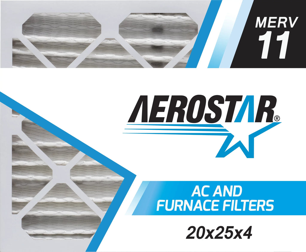 of Air x 20 Filter, 25 4 4, Box x 11, Aerostar MERV Filter 20x25x4