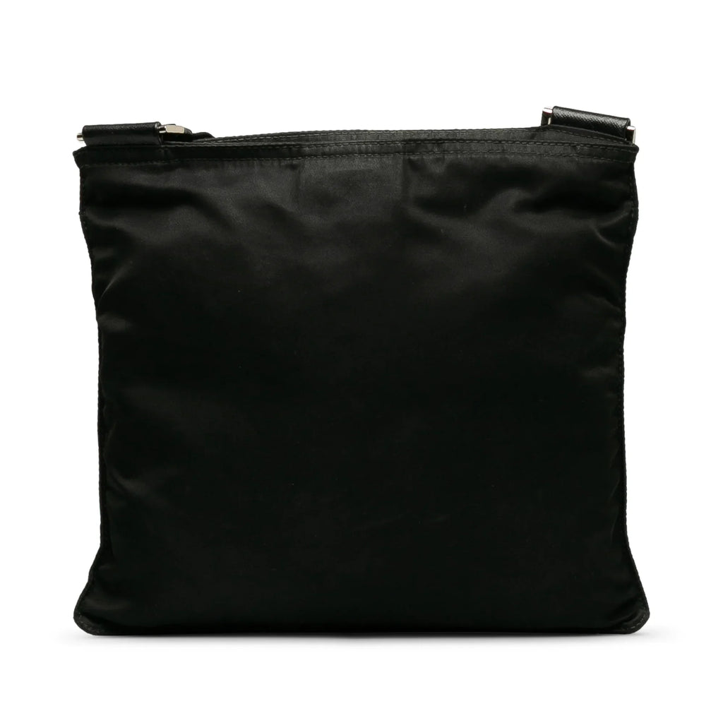 Fabric Bag Crossbody Tessuto Black Unisex Authenticated Pre-Owned Prada Crossbody Nylon (Good)