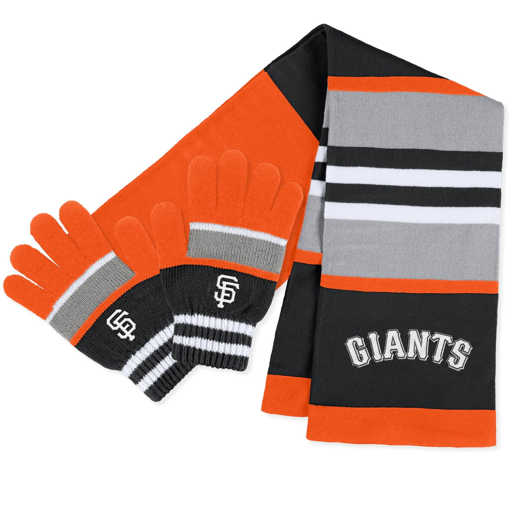 WEAR Giants Francisco by Erin Scarf Stripe San Andrews Set Glove & Women's