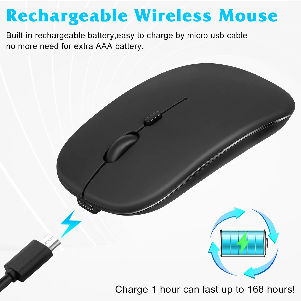 Axon and Mouse Onyx Slim Ergonomic Mouse Pro Bluetooth Mac/Tablet/iPad/PC/Laptop Rechargeable Combo 30 ZTE Black and Keyboard 5G Keyboard and All - Ultra Bluetooth Enabled Full-Size for