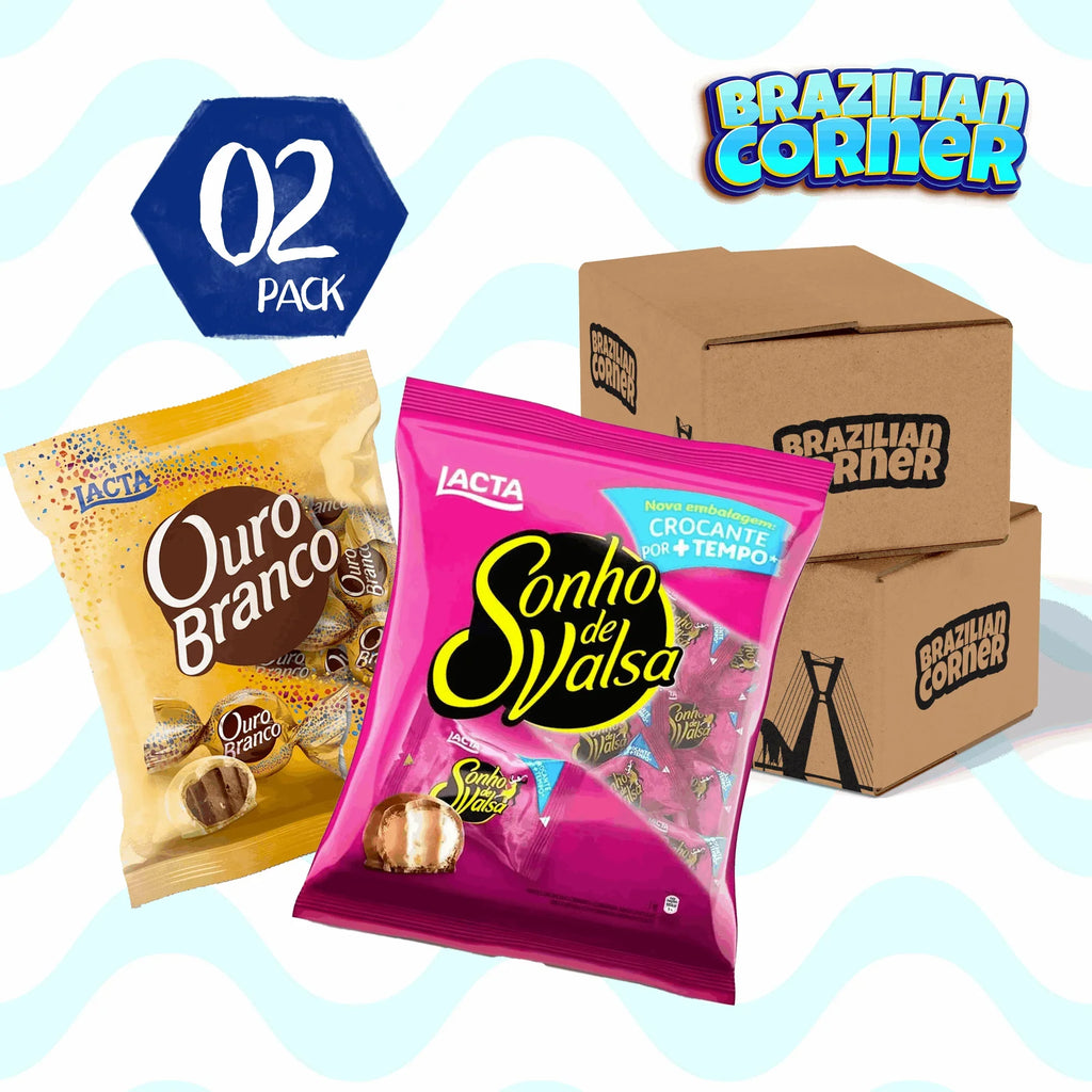 Sonho Valsa Bundle Bombom Ouro 1kg + Corner 1Kg Lacta - Branco Brazilian De