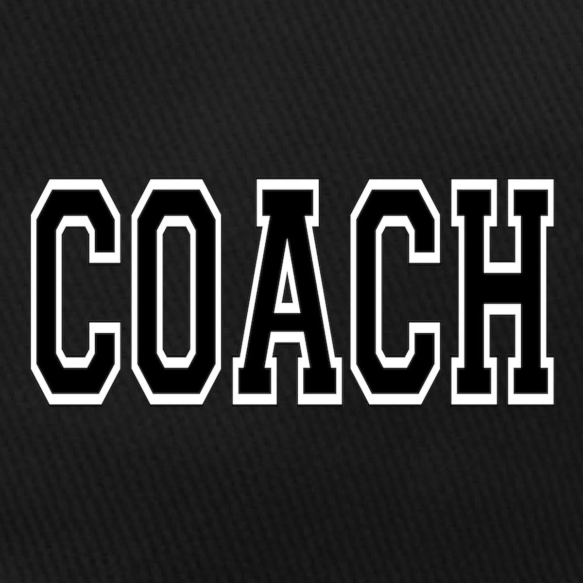 Adjustable CafePress Cap Cotton Baseball Canvas - Black Printed Black Hat - Coach