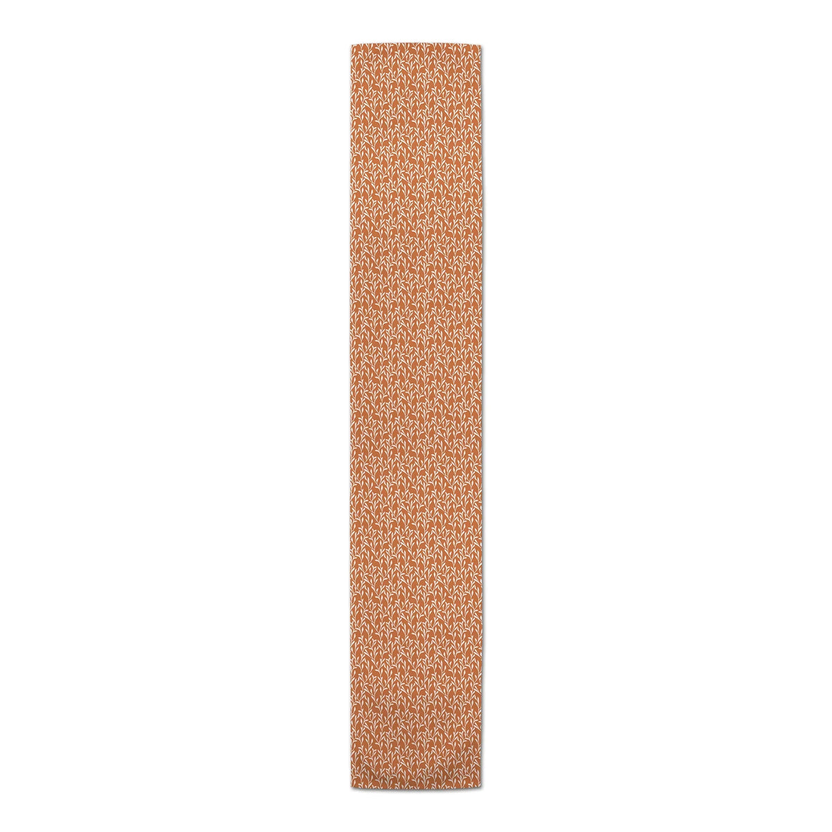 Pattern Vines Orange Creative Runner Twill Table 16x72 Poly Products Delicate