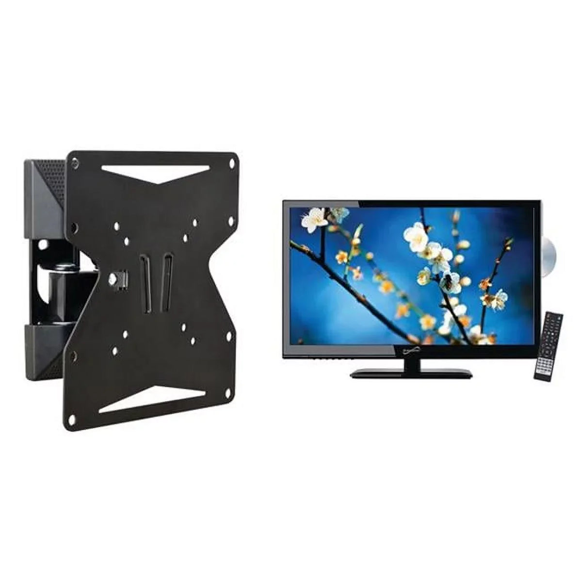 24 TMX-022FM TV-DVD Basics Supersonic LED 1080P Full Class & Combo Portable Stanley in. Full-Motion Mount HD