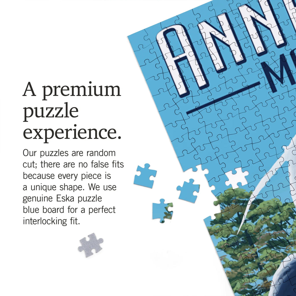 Lantern Annapolis, Maryland, Piece Press Herons Puzzle, Blue 1000 Jigsaw