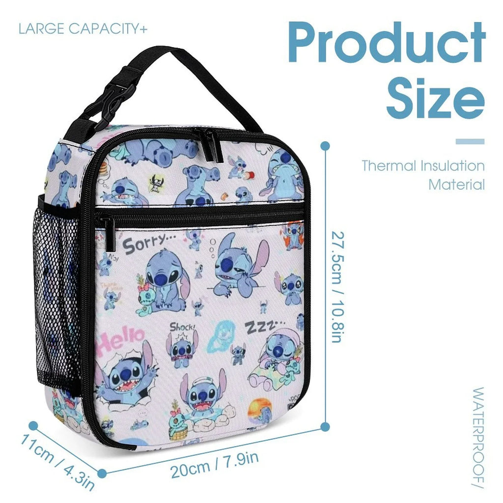 Adult For Boys Cooler Portable Thermal Girls Stitch Handbag Tote Bento Lunch Kids School Bag Lilo Insulated Office Bag