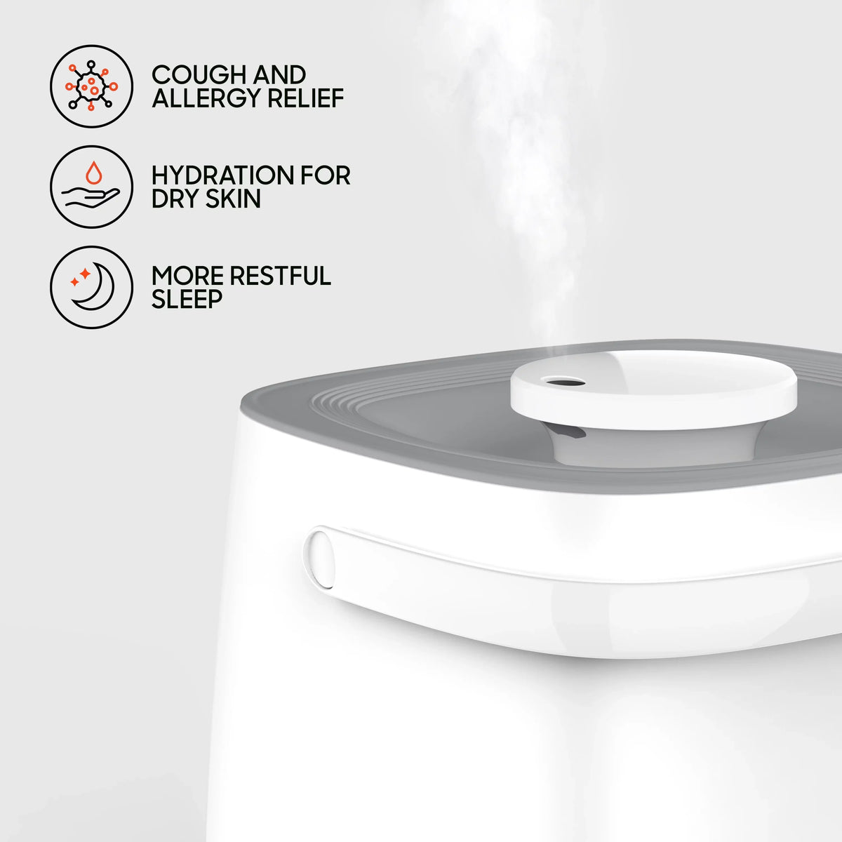 Image Ultrasonic Mist 4 Sharper White Humidifier, (New)